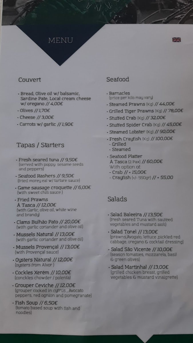 A Tasca Photo Menu 9