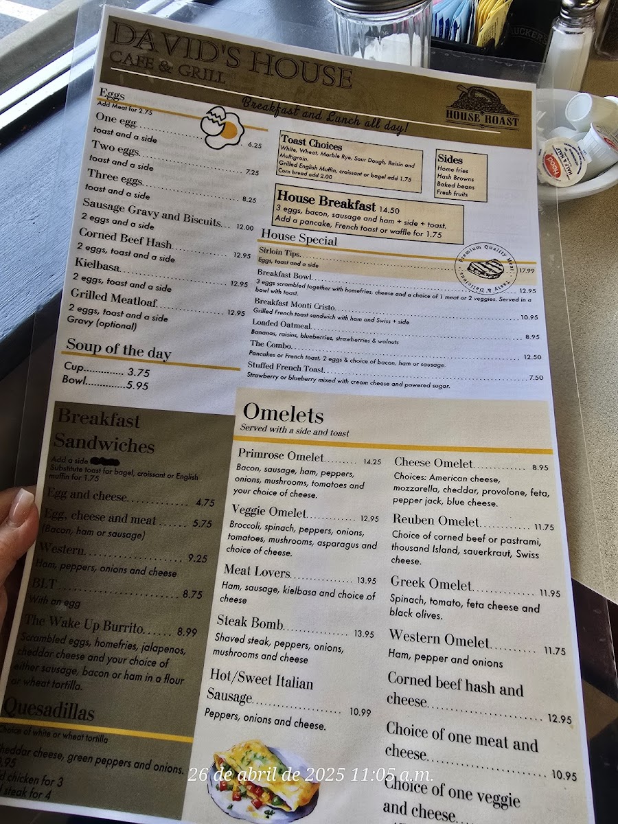 David’s House Cafe & Grill Photo Menu 2
