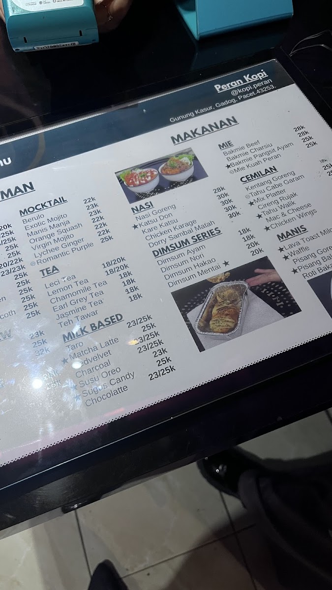 Kafe Peran Kopi Photo Menu 2