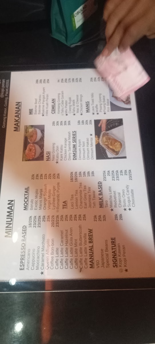 Kafe Peran Kopi Photo Menu 3