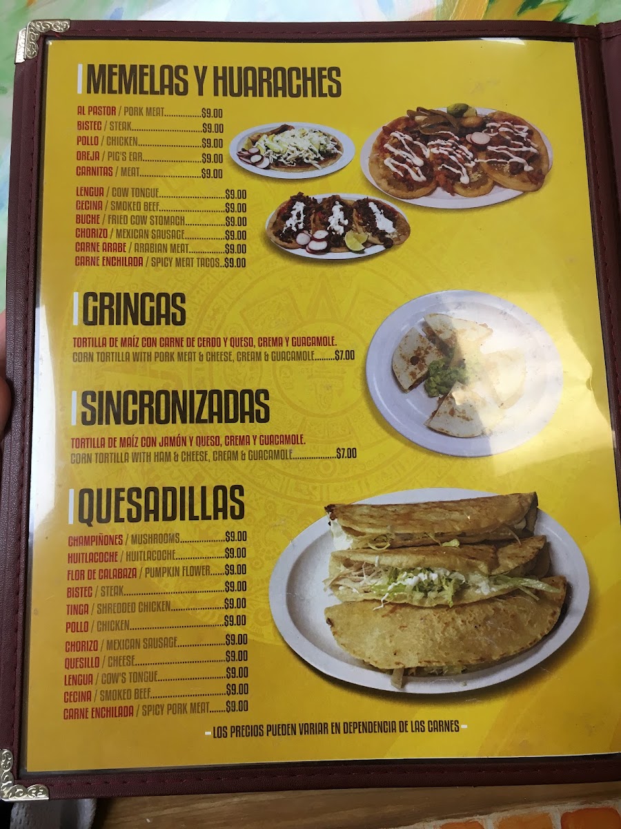 El Tio Taco Photo Menu 5