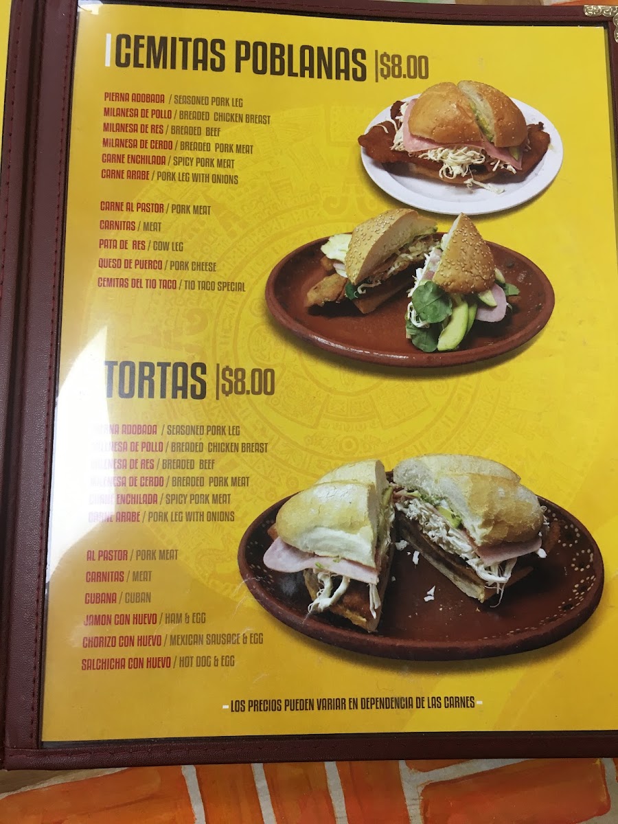 El Tio Taco Photo Menu 8