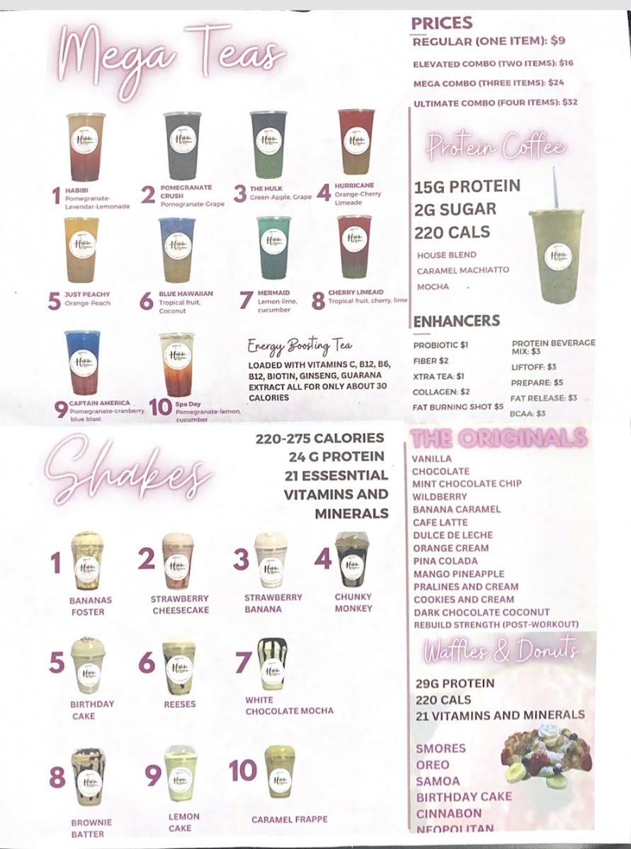 Habibi Nutrition Photo Menu 1