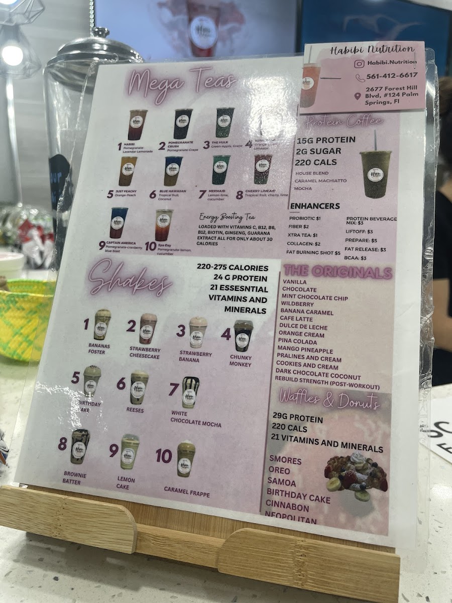 Habibi Nutrition Photo Menu 2