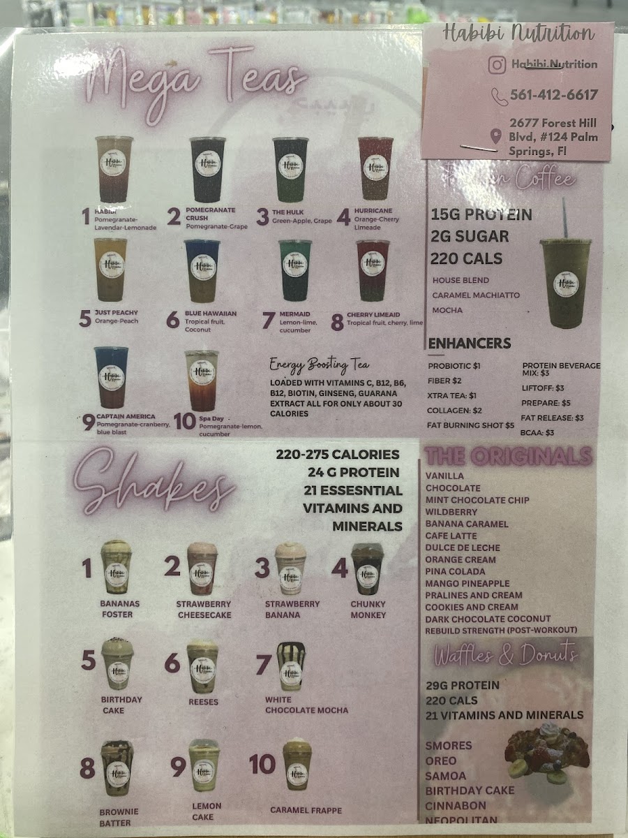 Habibi Nutrition Photo Menu 3