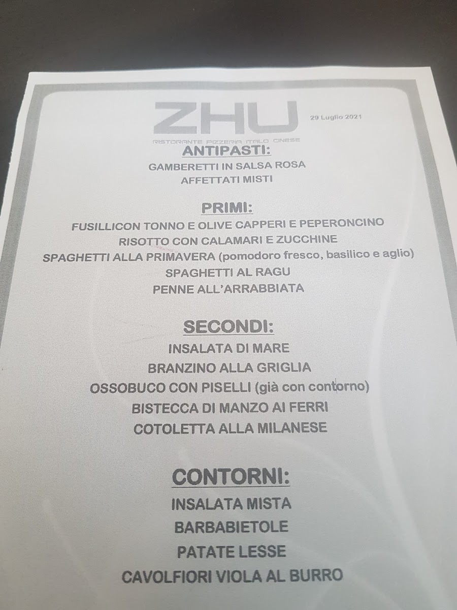 Ristorante Pizzeria Italo Cinese di Zhu Maochao Photo Menu 3