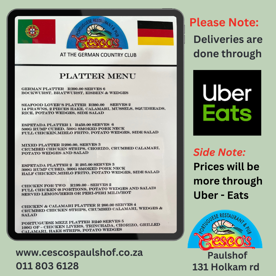 Cesco’s Paulshof Photo Menu 1
