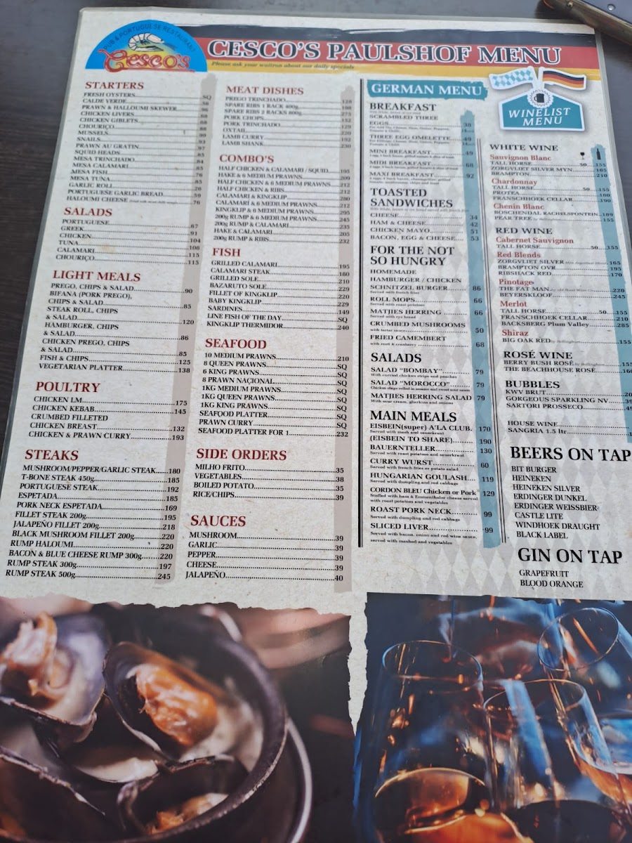 Cesco’s Paulshof Photo Menu 2