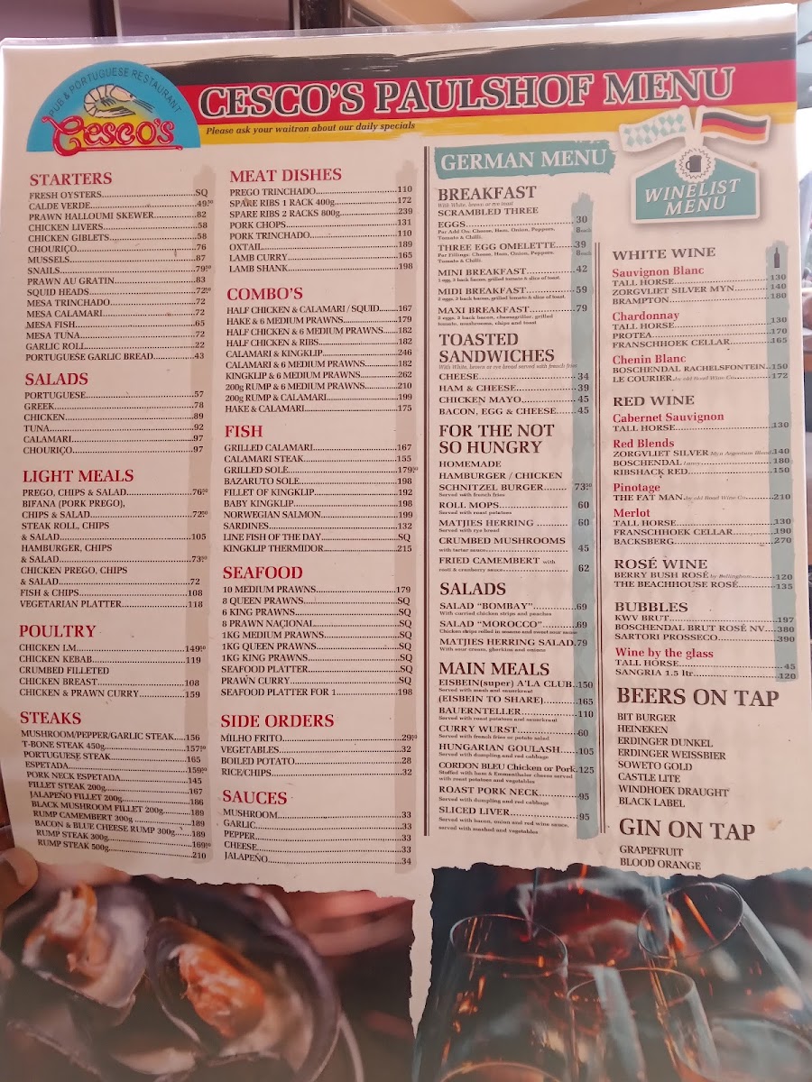 Cesco’s Paulshof Photo Menu 3