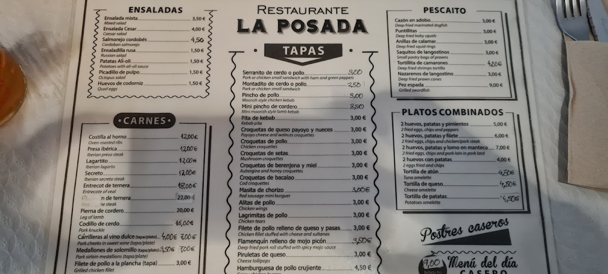 La posada Photo Menu 3