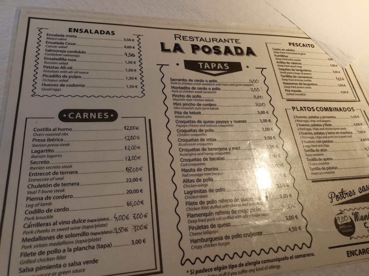 La posada Photo Menu 4