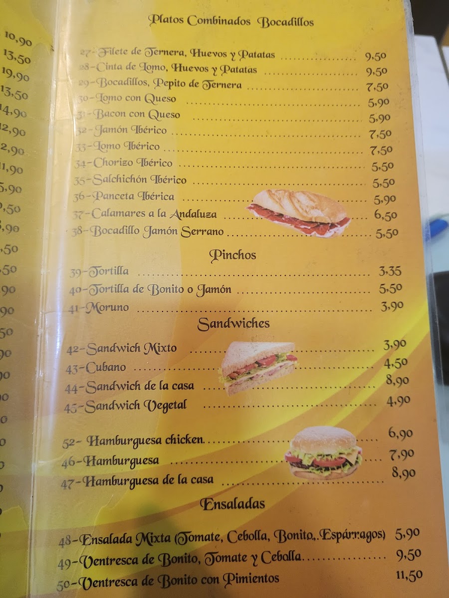 Cafetería Blanco Photo Menu 1