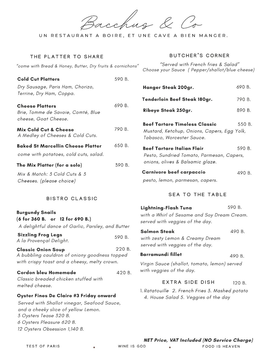 Bacchus & Co. Photo Menu 3