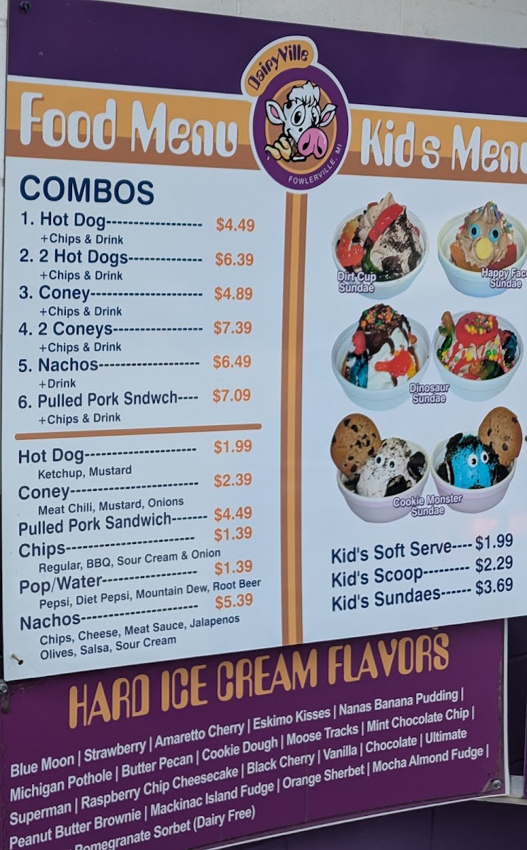 DairyVille Photo Menu 1