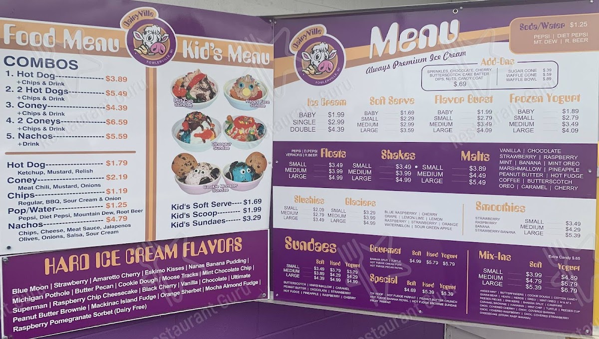 DairyVille Photo Menu 3