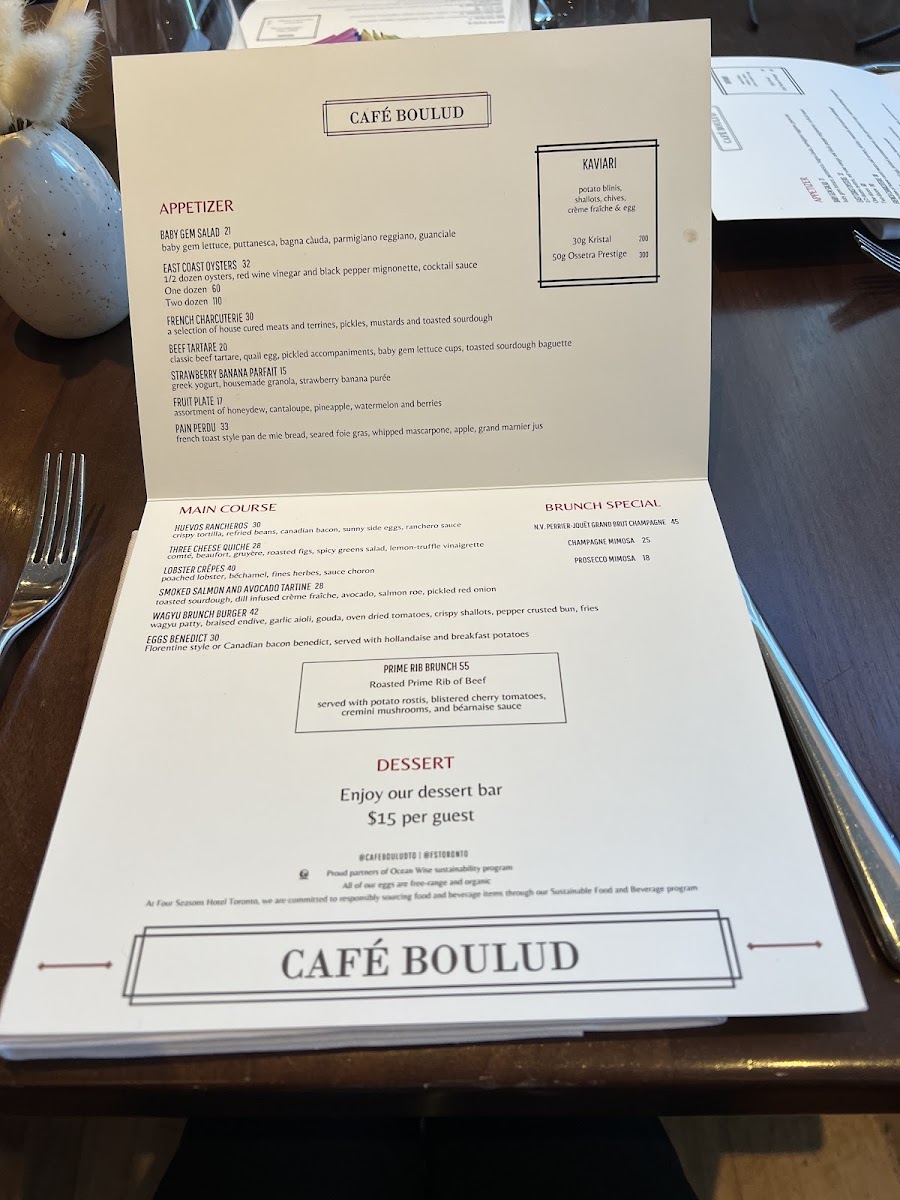 Café Boulud Photo Menu 6