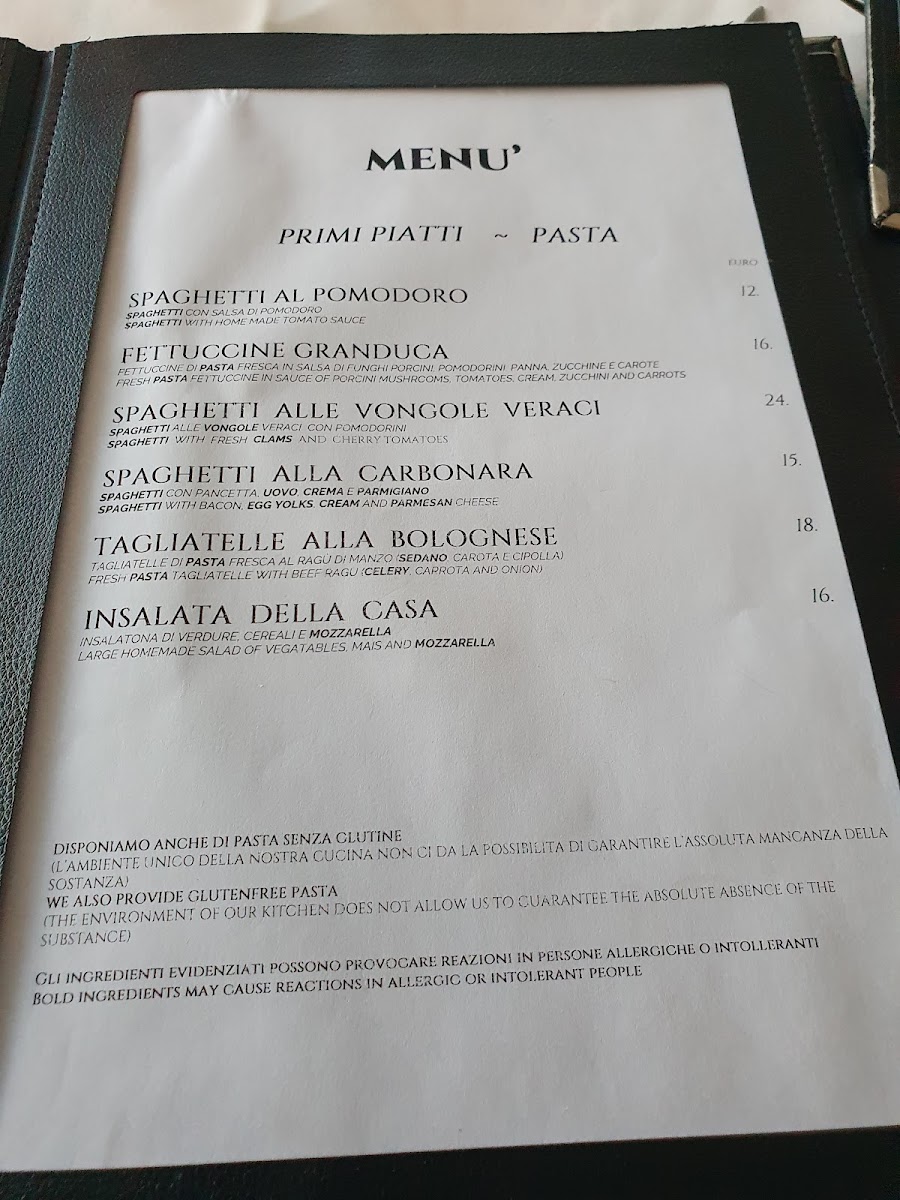 Granduca Restaurant Taormina Photo Menu 10