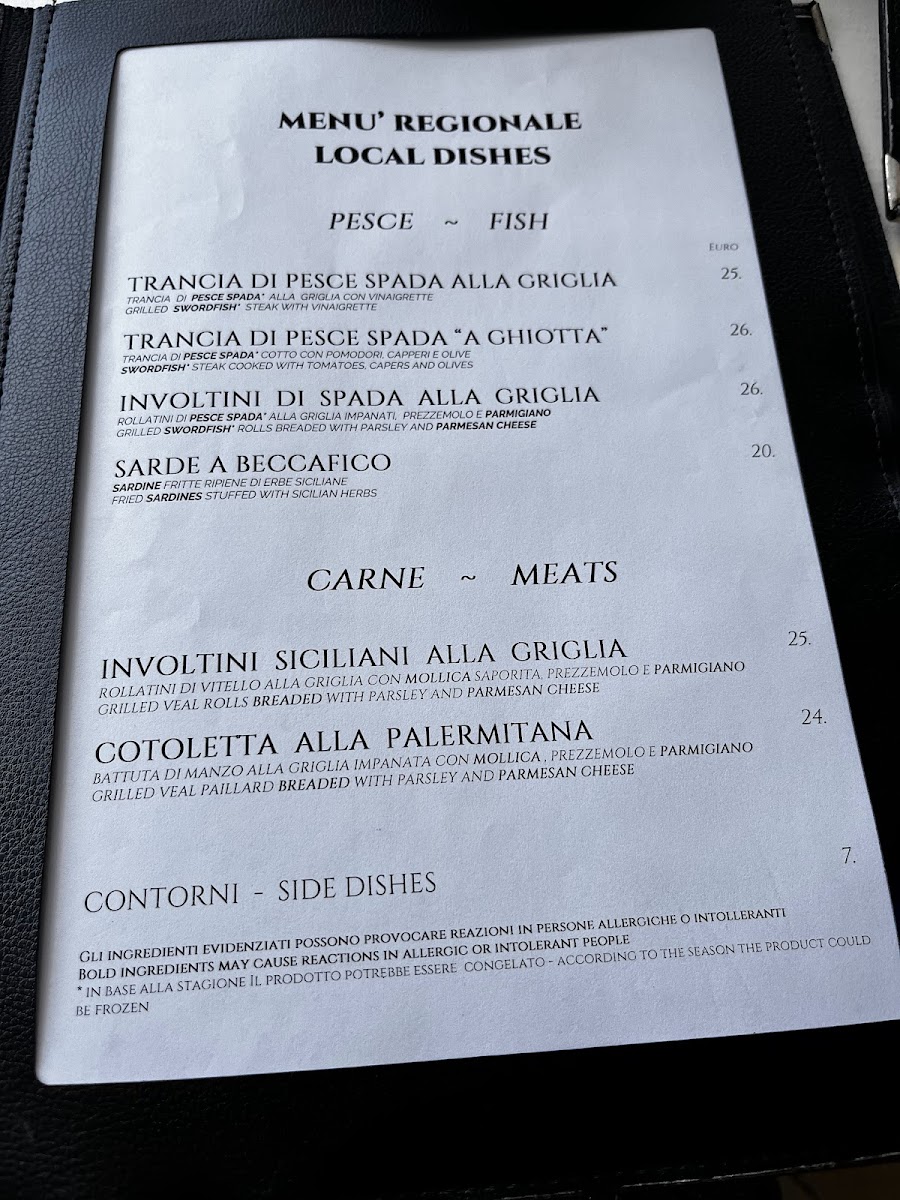 Granduca Restaurant Taormina Photo Menu 4