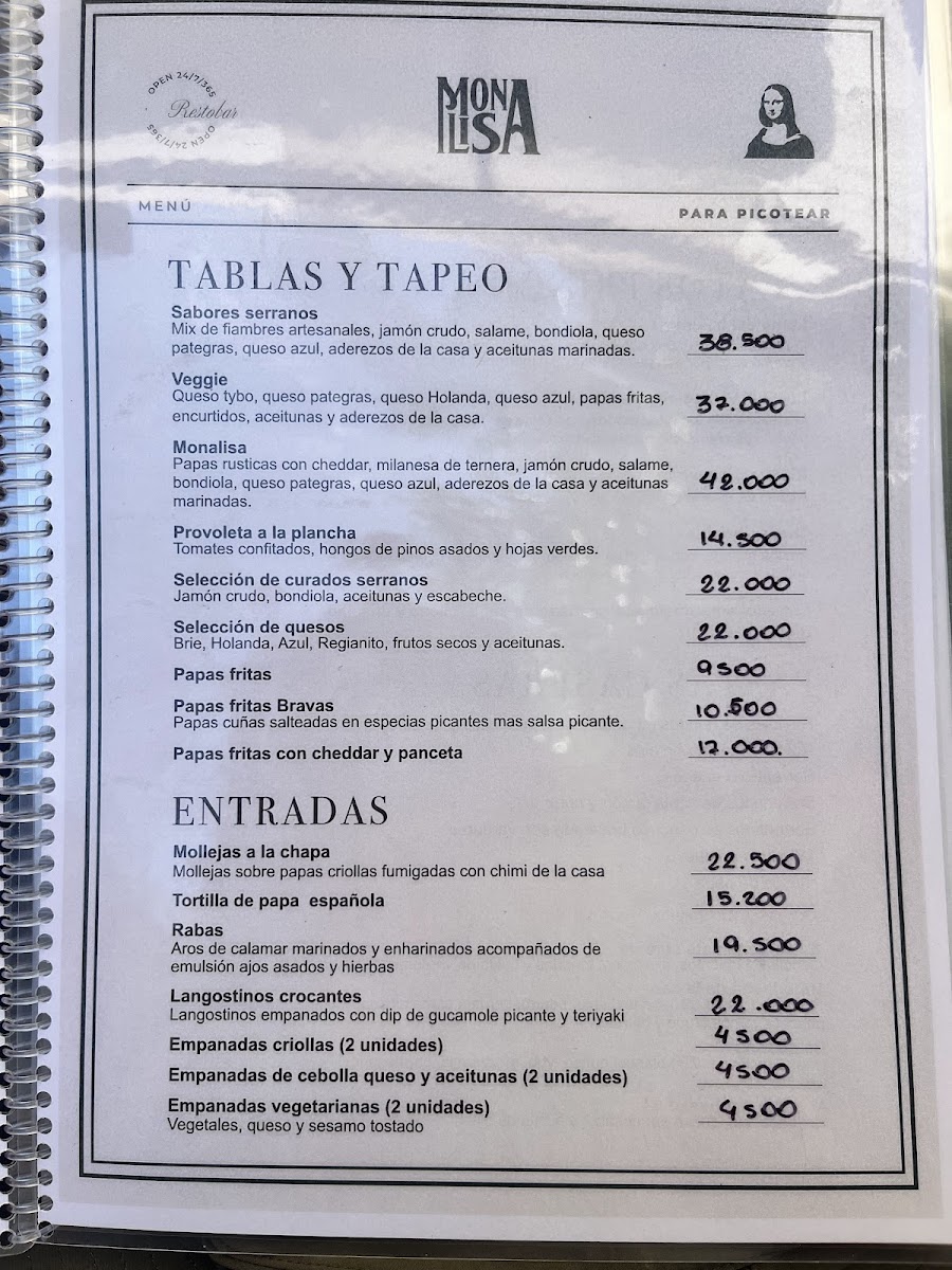 MonaLisa Resto&Bar Photo Menu 1