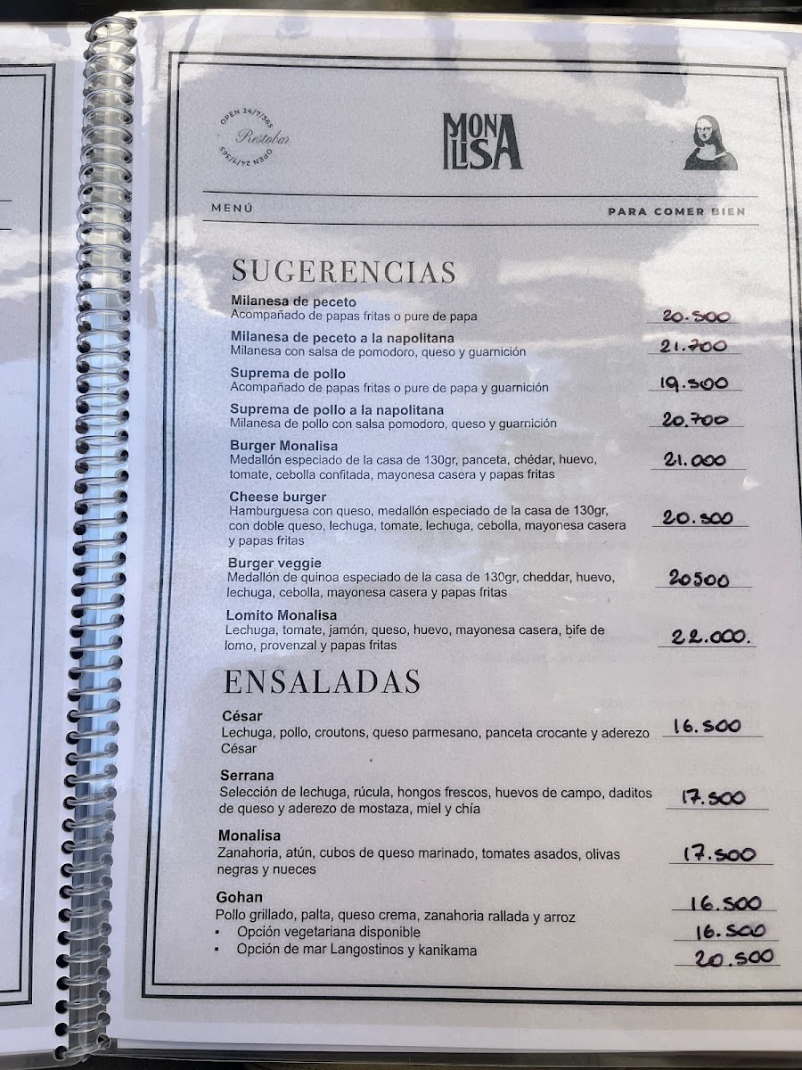 MonaLisa Resto&Bar Photo Menu 3