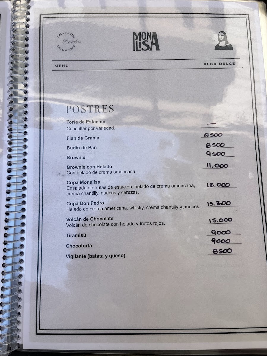 MonaLisa Resto&Bar Photo Menu 8