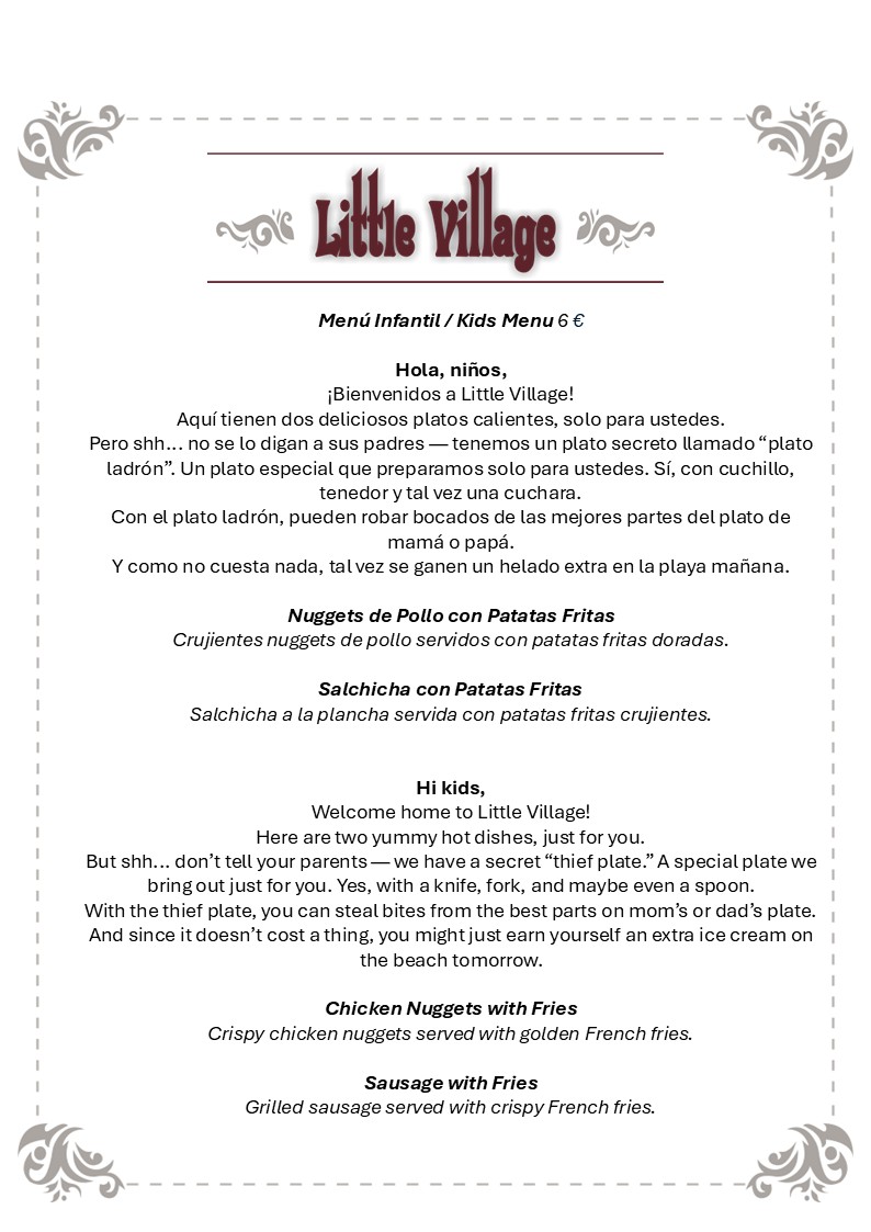 Restaurante Little Village Photo Menu 2
