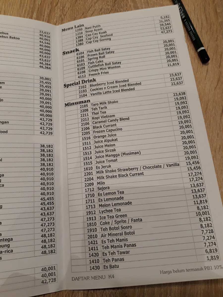 Solaria - Pacific Place Photo Menu 2