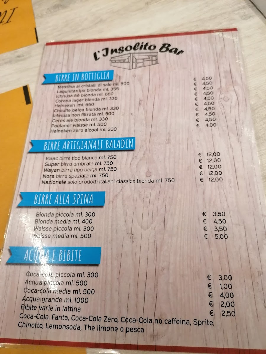 Insolito Bar Photo Menu 10