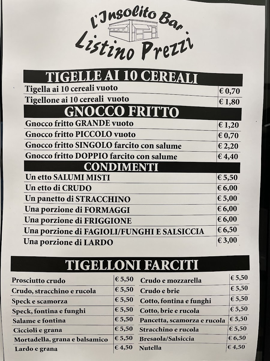 Insolito Bar Photo Menu 2