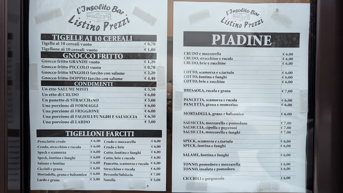 Insolito Bar Photo Menu 4