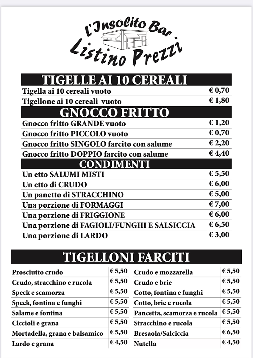 Insolito Bar Photo Menu 7