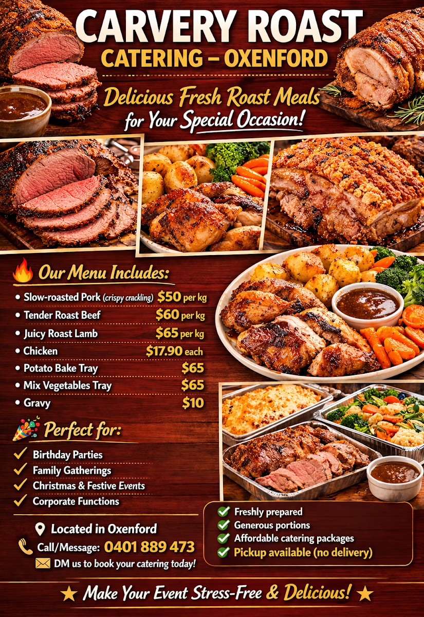 The Carvery Roast Meals Oxenford Photo Menu 1