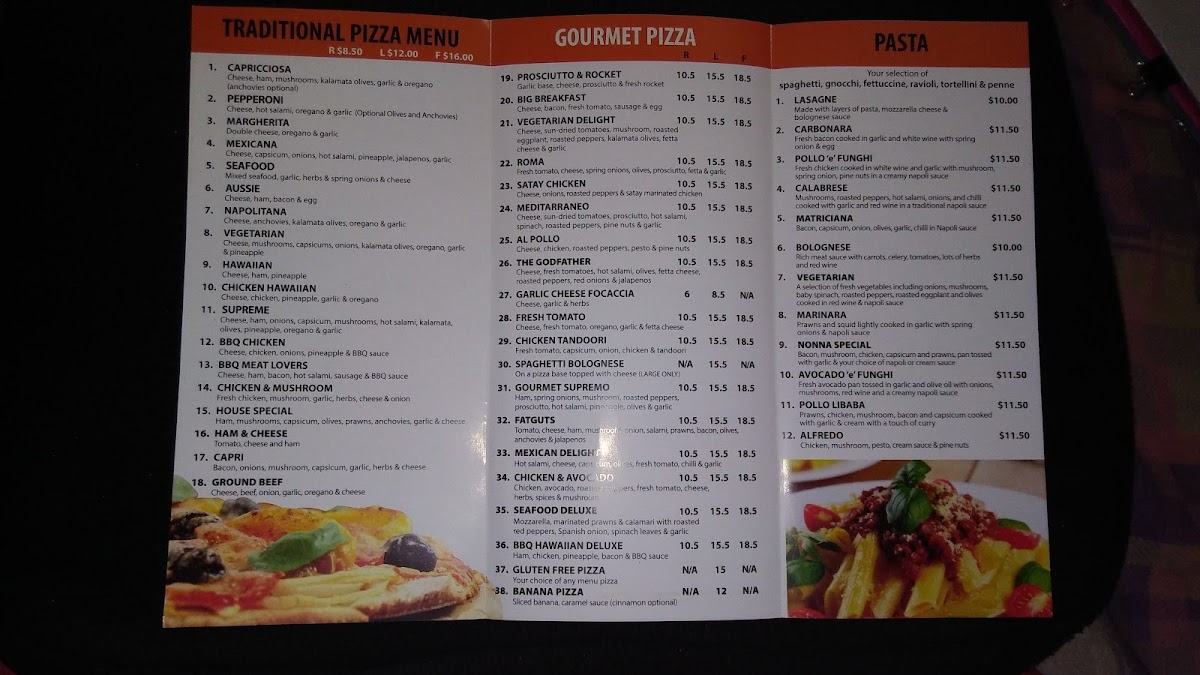 Alchester Pizza & Pasta - Boronia Photo Menu 8
