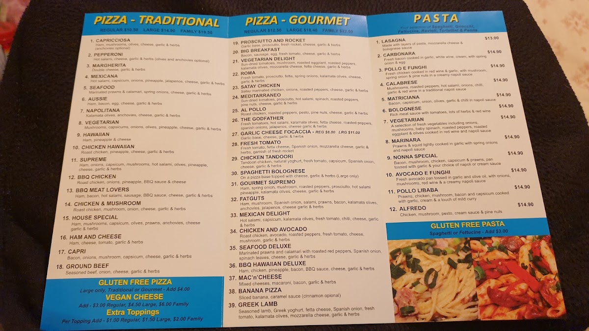 Alchester Pizza & Pasta - Boronia Photo Menu 9