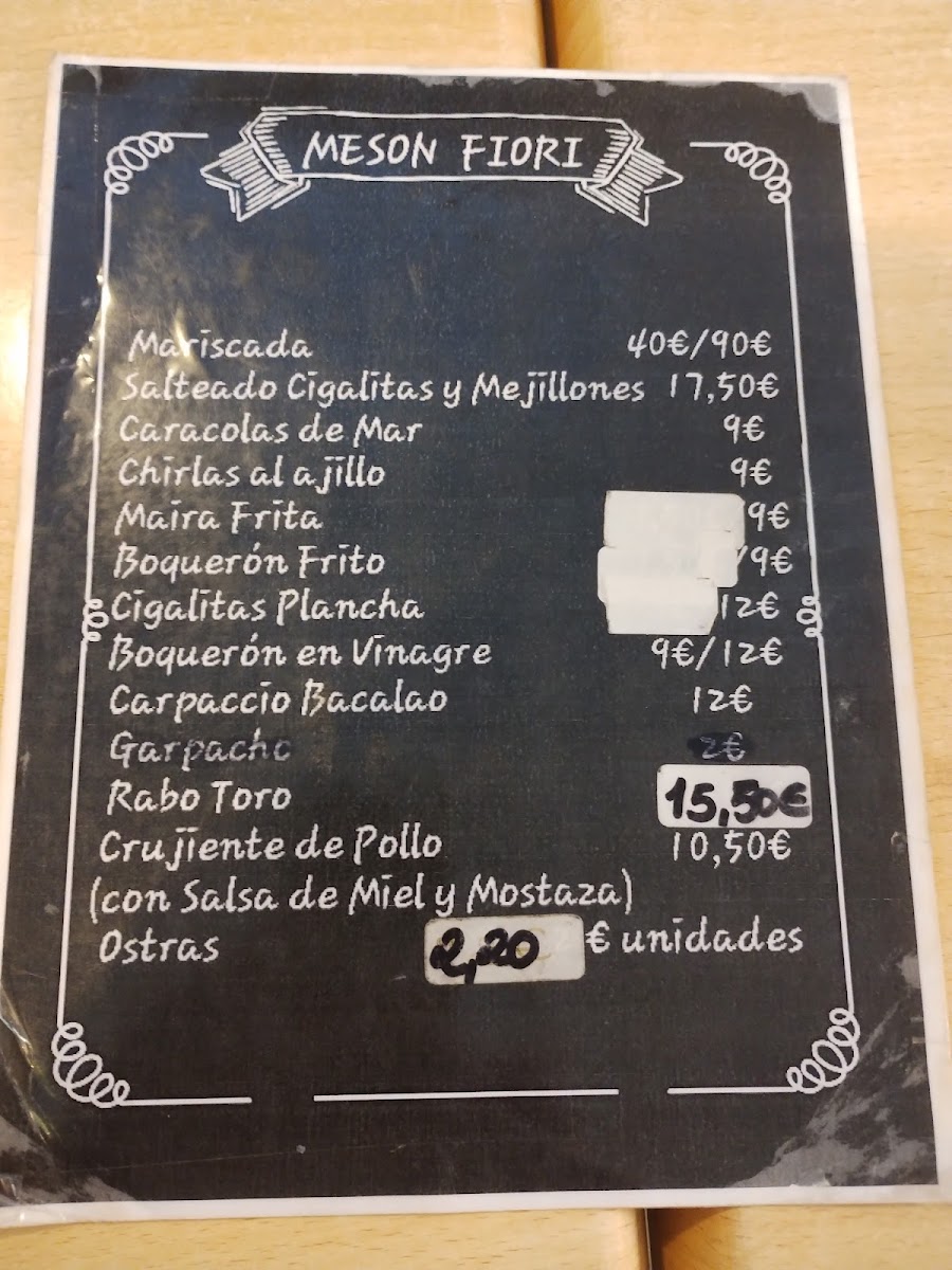 Bar meson Fiori Photo Menu 1