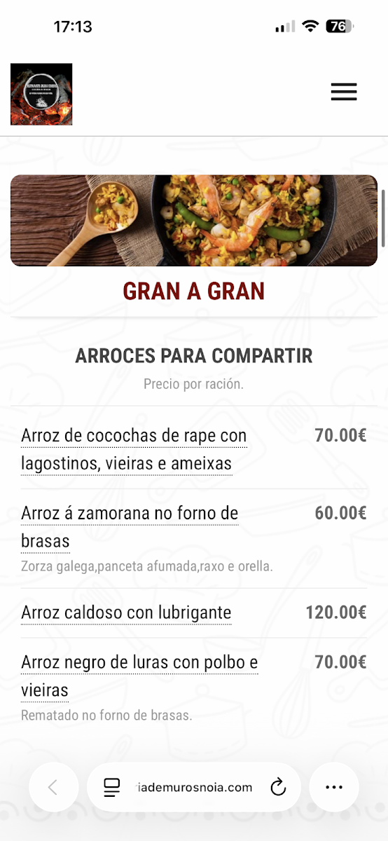 RESTAURANTE GALEGO ENXEBRE Photo Menu 4