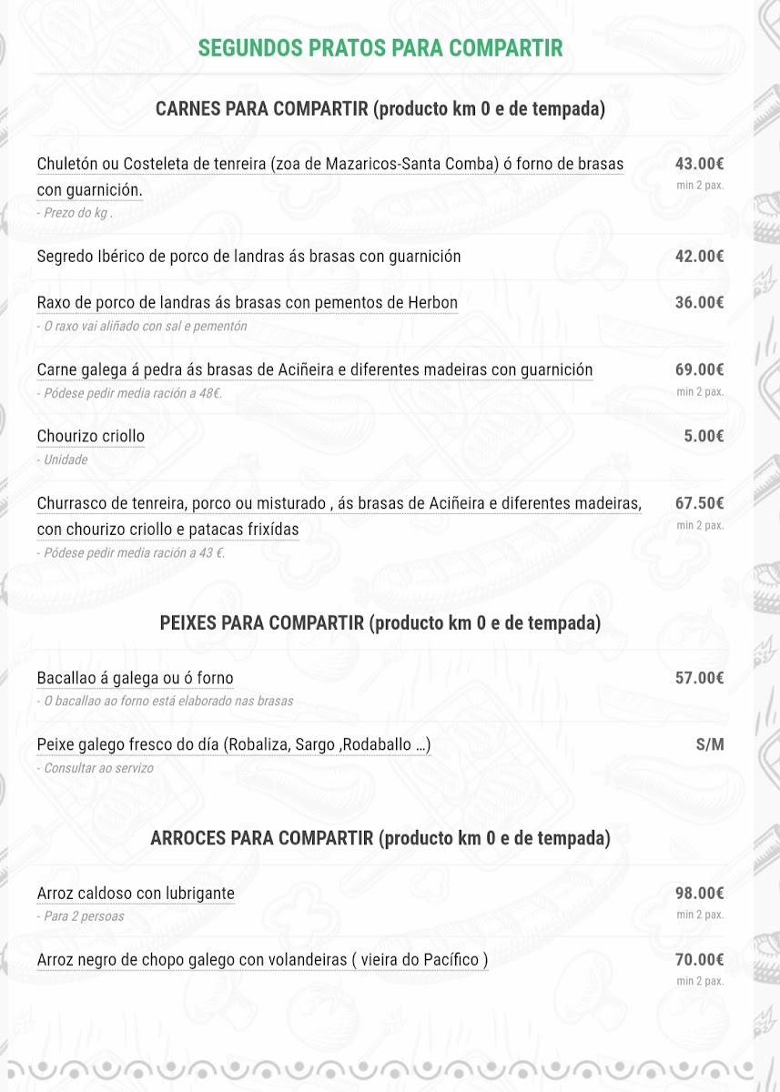 RESTAURANTE GALEGO ENXEBRE Photo Menu 6