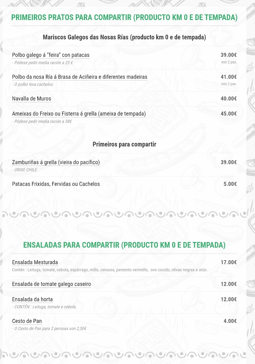 RESTAURANTE GALEGO ENXEBRE Photo Menu 7