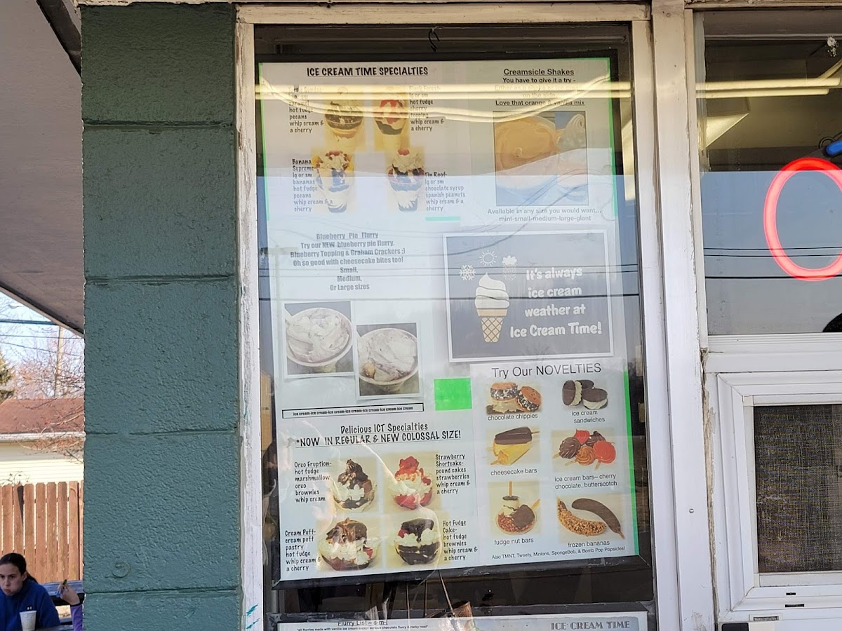 Ice Cream Time Photo Menu 1