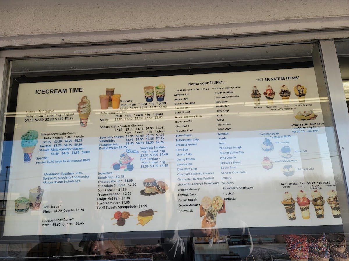 Ice Cream Time Photo Menu 3