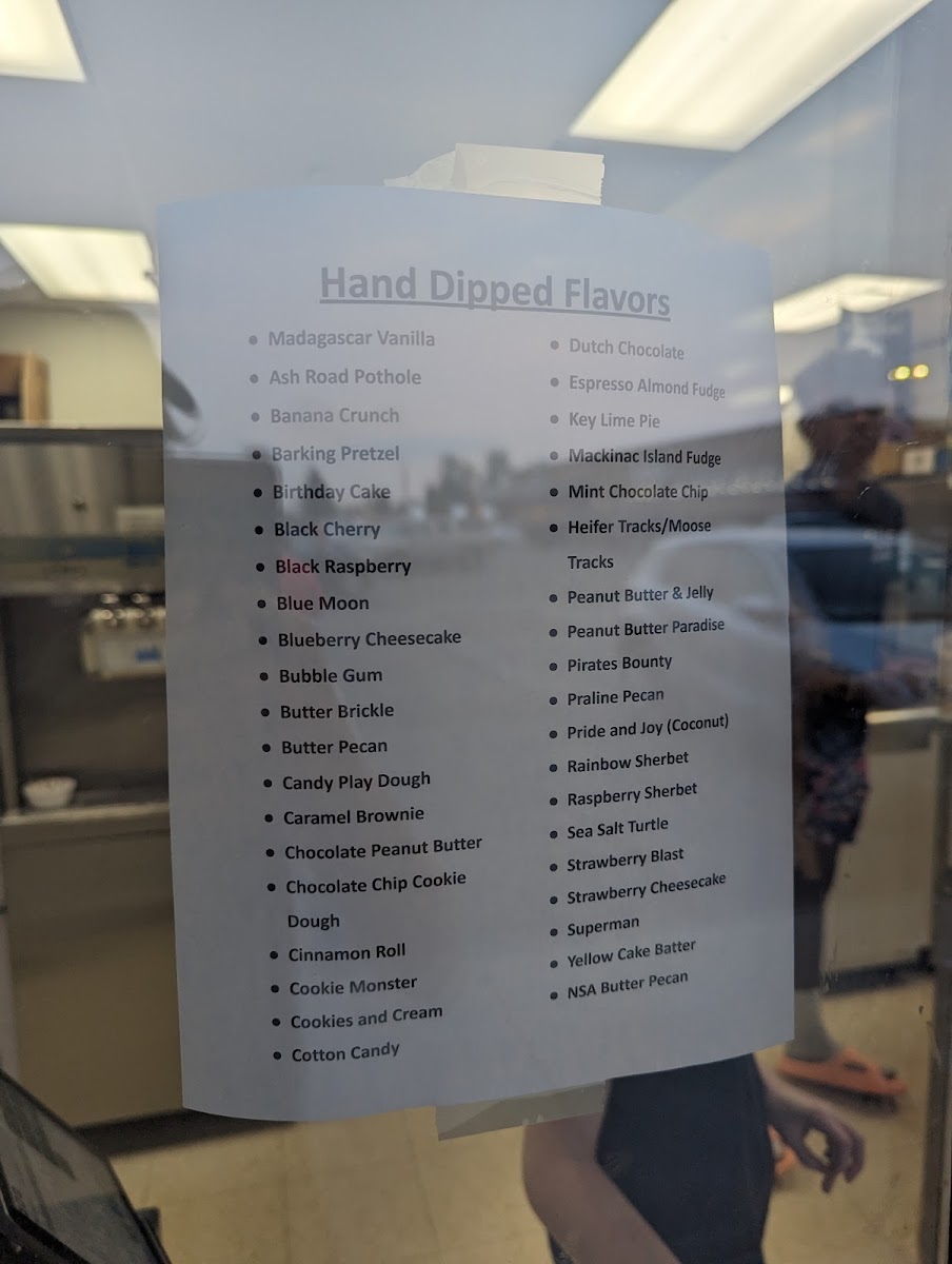 Joe's Ice Cream Supreme Shop Photo Menu 7