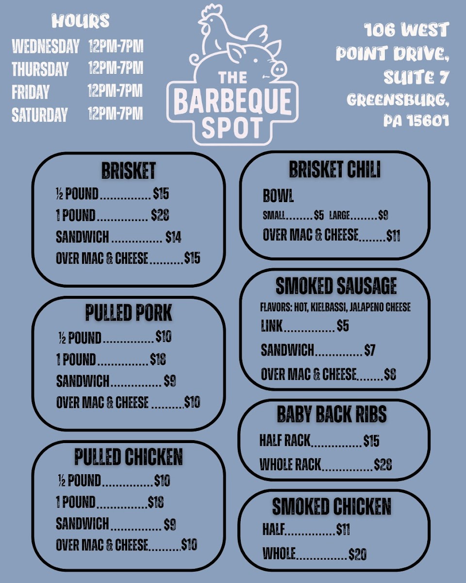 The Barbeque Spot Photo Menu 1