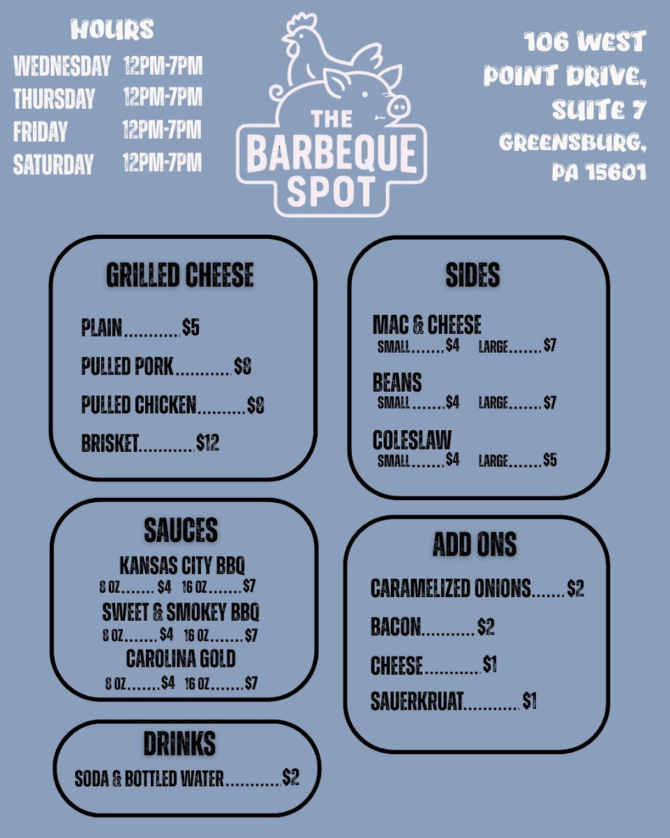 The Barbeque Spot Photo Menu 2