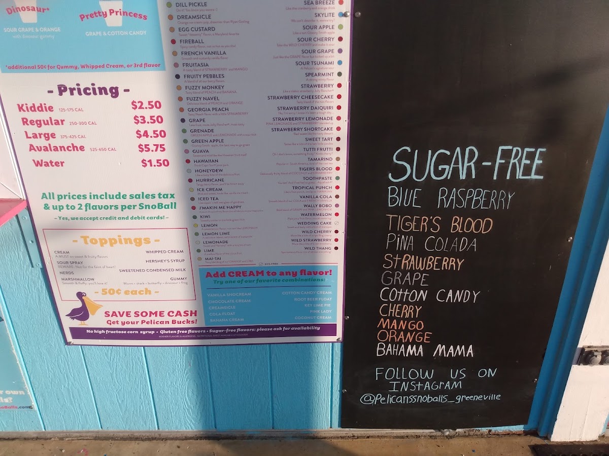 Pelican's Snoballs Photo Menu 2