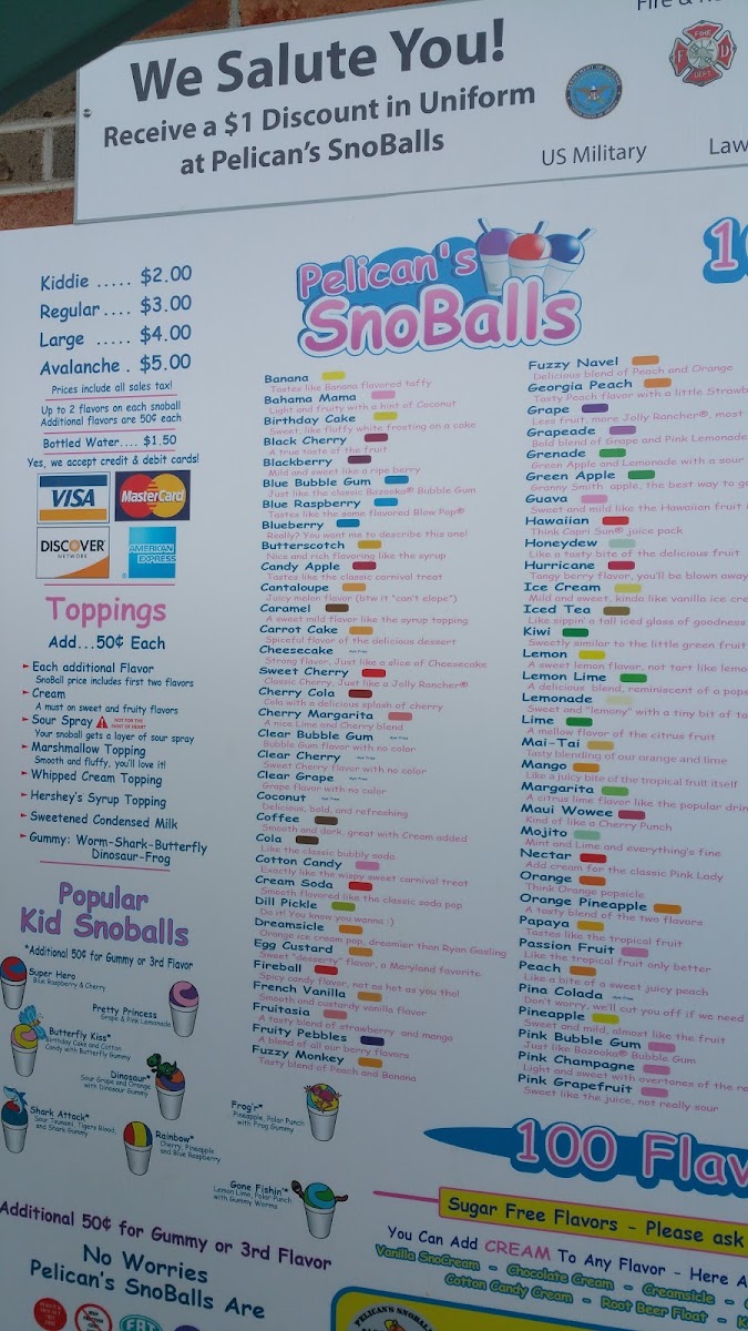 Pelican's Snoballs Photo Menu 6