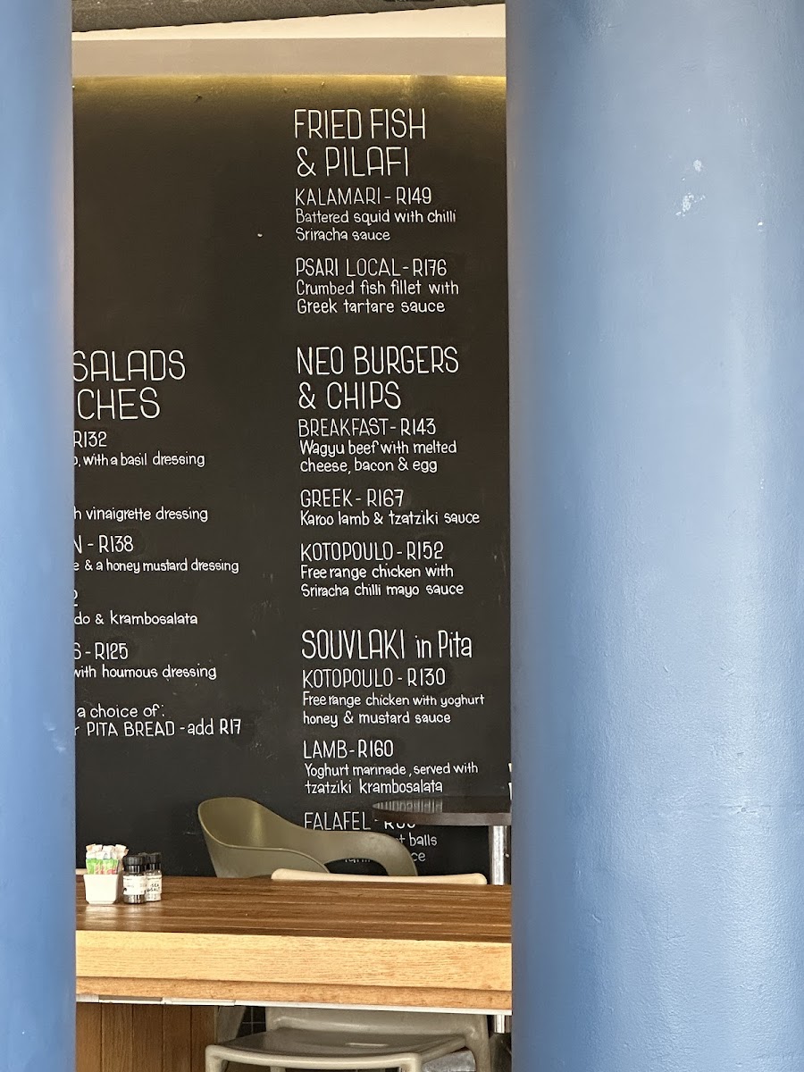 Caffe Neo Photo Menu 1
