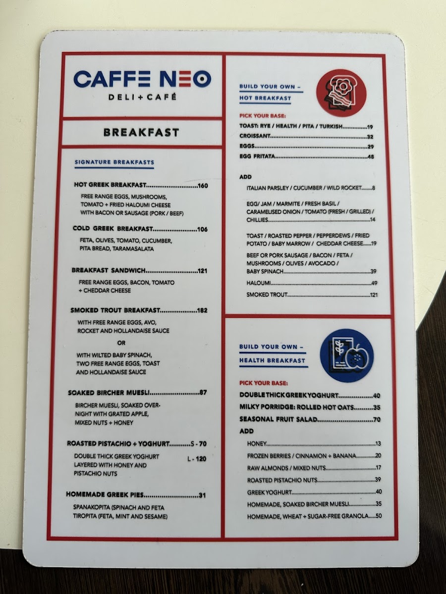 Caffe Neo Photo Menu 4