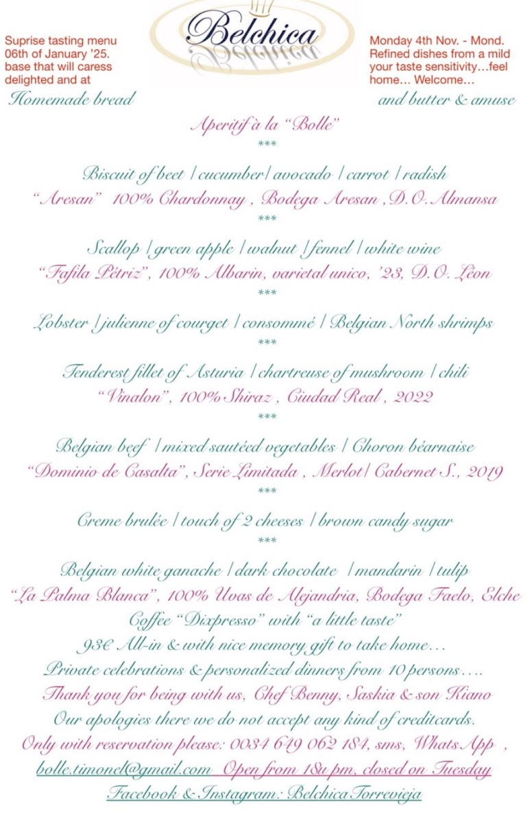 Restaurante Timonel Belchica Photo Menu 2