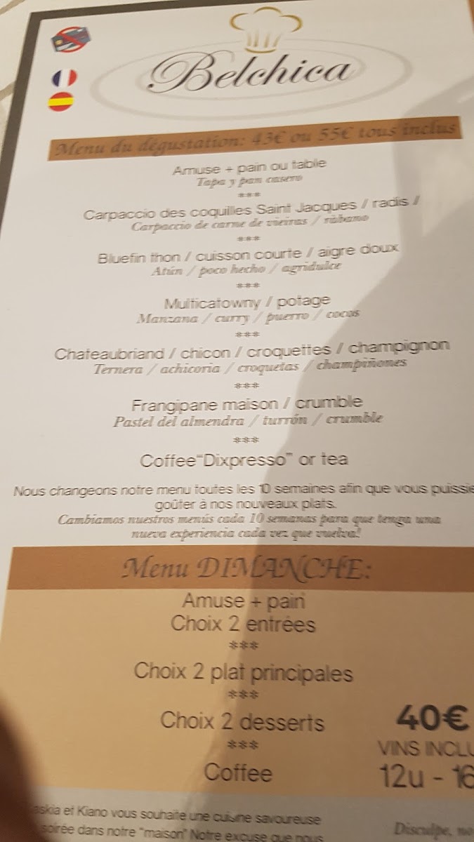 Restaurante Timonel Belchica Photo Menu 5