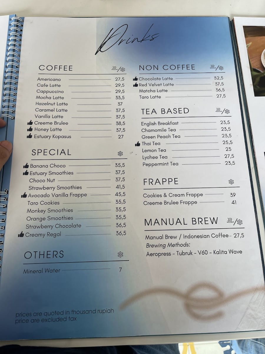 Estuary Café Photo Menu 7